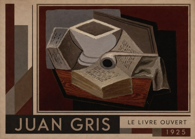 Juan Gris Le Livre Ouvert No6 - Plakát
