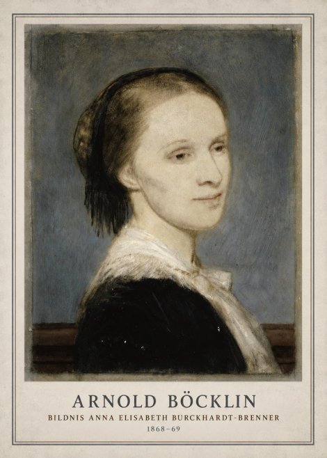 Arnold Böcklin Bildnis Anna Elisabeth Burckhardt-brenner No3 - Plakát