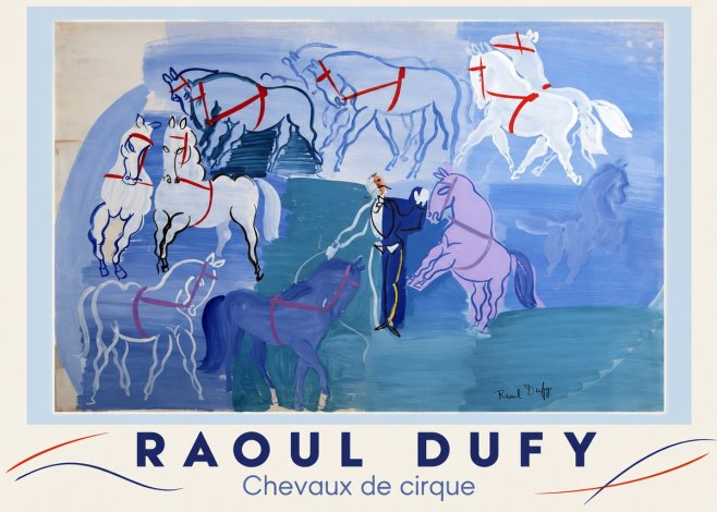 Raoul Dufy Chevaux De Cirque No3 - Plakát
