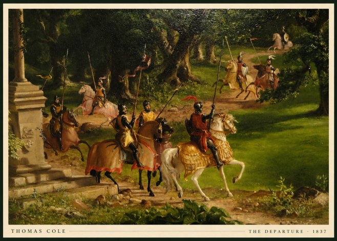 Thomas Cole The Departure III No5 - Plakát