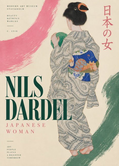 Nils Dardel Japanese Woman No6 - Plakát