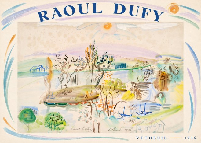 Raoul Dufy Vétheuil No6 - Plakát