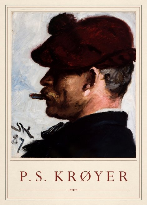 P.S. Krøyer Self-portrait with Cigar II No1 - Plakát