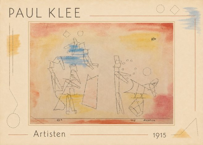 Paul Klee Artisten No1 - Plakát