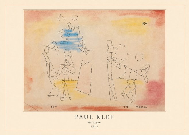 Paul Klee Artisten No4 - Plakát
