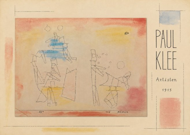 Paul Klee Artisten No5 - Plakát