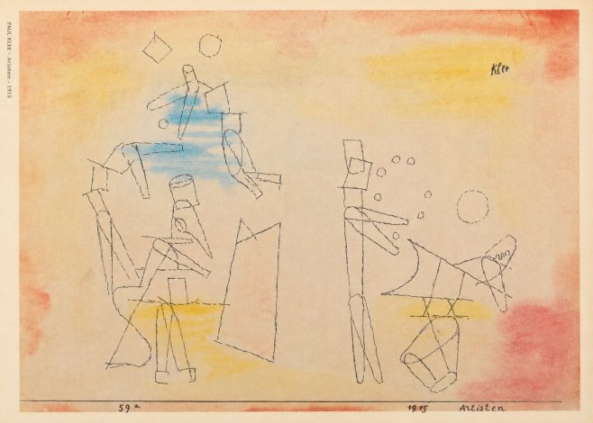 Paul Klee Artisten No6 - Plakát
