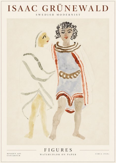 Isaac Grünewald Figures No1 - Plakát