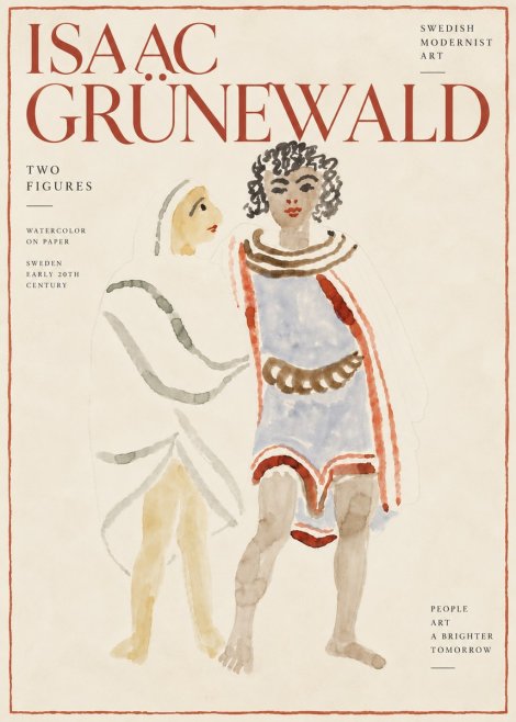 Isaac Grünewald Figures No6 - Plakát