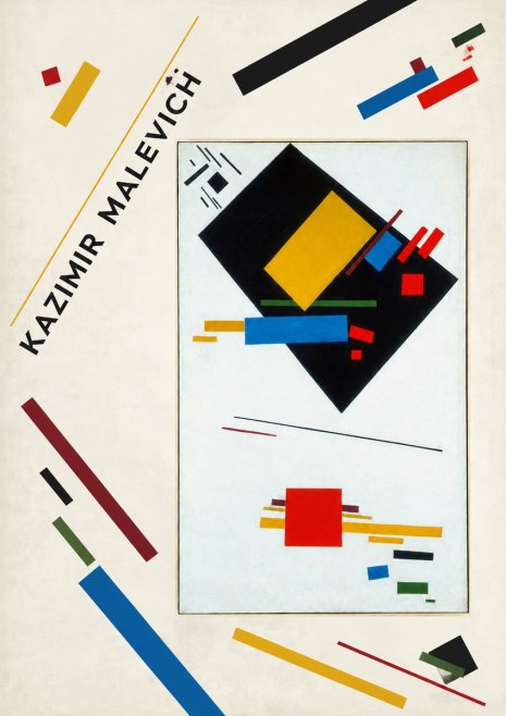 Kazimir Malevich Suprematist Composition with Yellow Rectangle No3 - Plakát