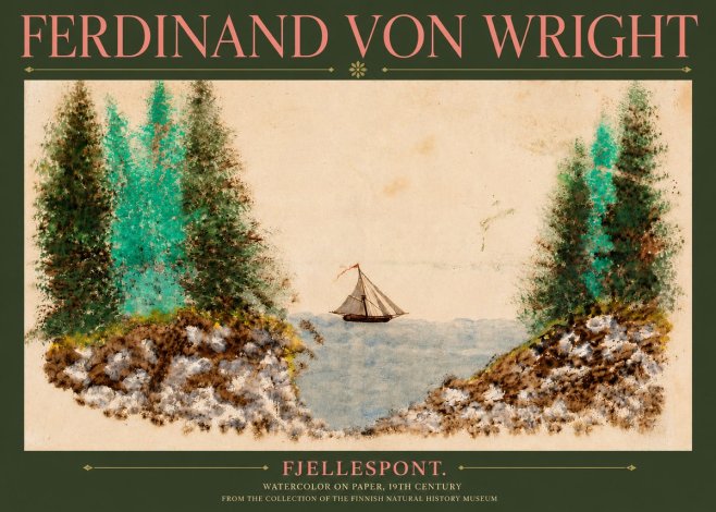 Ferdinand von Wright Fjellespont. No3 - Plakát