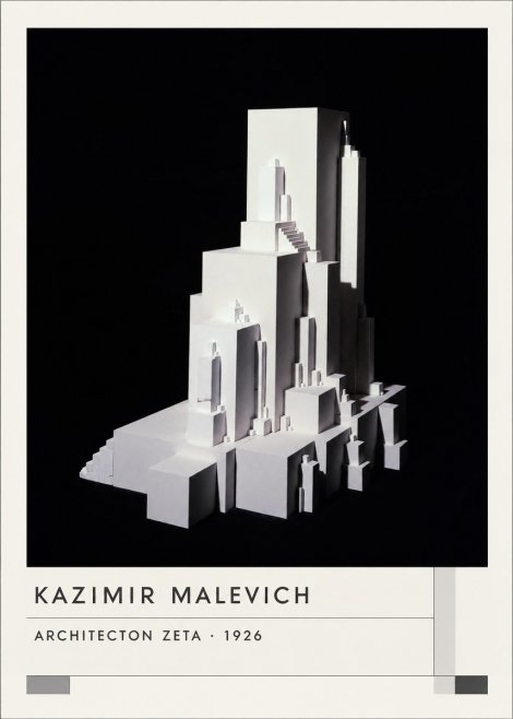 Kazimir Malevich Architecton Zeta No1 - Plakát