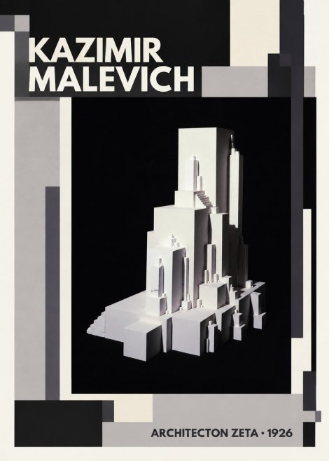 Kazimir Malevich Architecton Zeta No2 - Plakát