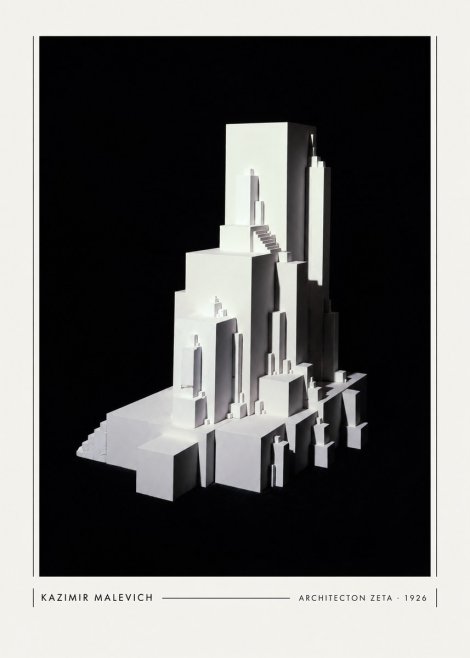 Kazimir Malevich Architecton Zeta No5 - Plakát