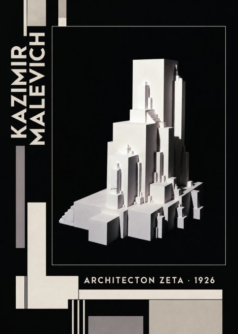 Kazimir Malevich Architecton Zeta No6 - Plakát