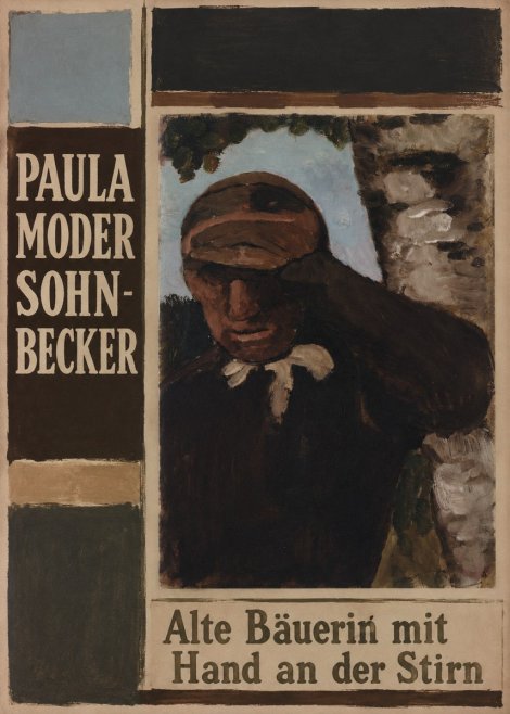 Paula Modersohn-Becker Alte Bäuerin Mit Hand an Der Stirn No2 - Plakát