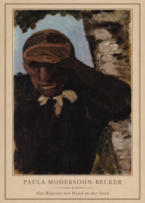 Paula Modersohn-Becker Alte Bäuerin Mit Hand an Der Stirn No3 - Plakát