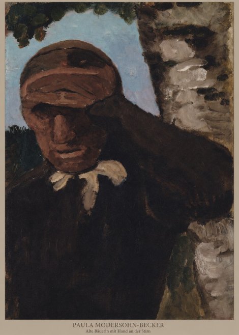 Paula Modersohn-Becker Alte Bäuerin Mit Hand an Der Stirn No5 - Plakát