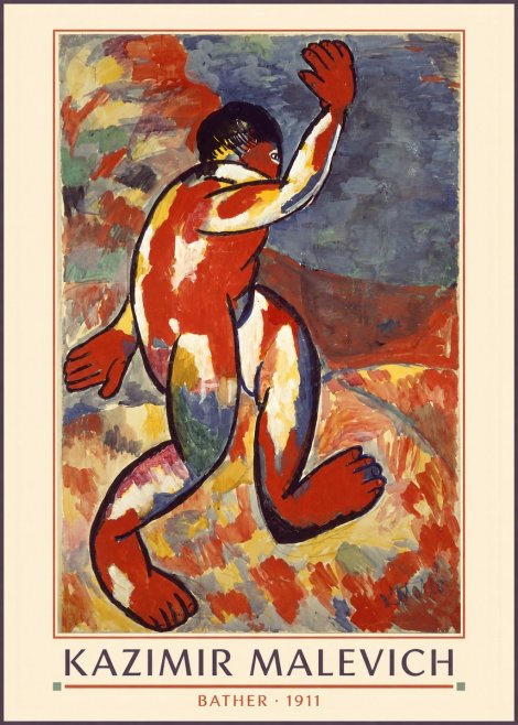 Kazimir Malevich Bather - 1911 No5 - Plakát