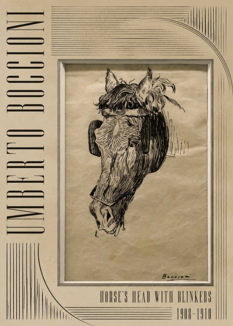 Umberto Boccioni Horse's Head with Blinkers No4 - Plakát