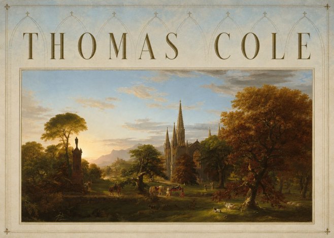 Thomas Cole The Architect's Dream No6 - Plakát