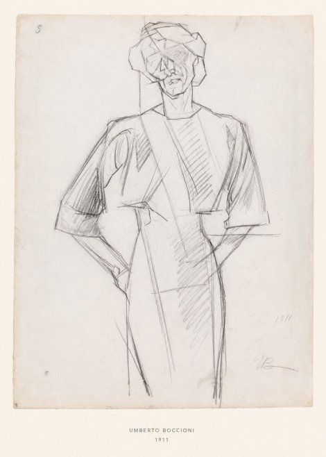 Umberto Boccioni Figure Study, 1911 No6 - Plakát