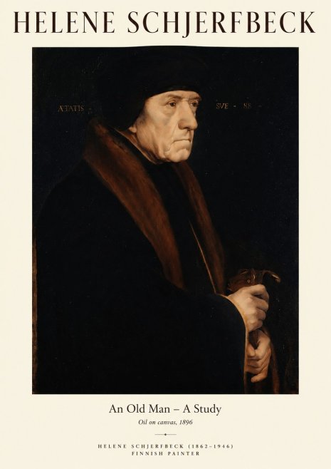 Helene Schjerfbeck An Old Man – a Study No1 - Plakát