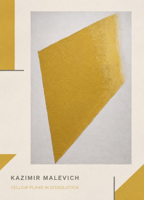 Kazimir Malevich Yellow Plane in Dissolution No1 - Plakát
