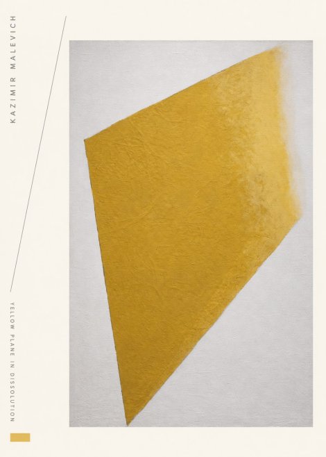 Kazimir Malevich Yellow Plane in Dissolution No2 - Plakát