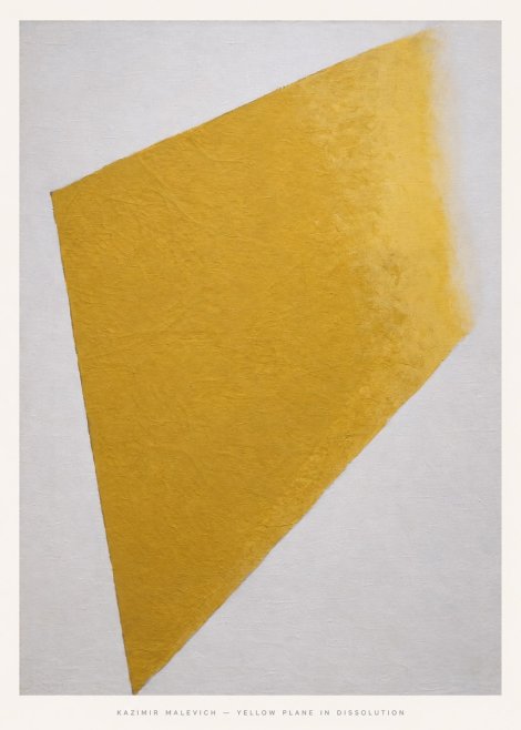 Kazimir Malevich Yellow Plane in Dissolution No6 - Plakát
