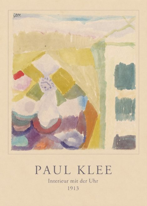 Paul Klee Interieur Mit Der Uhr II No4 - Plakát