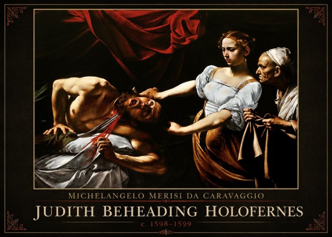 Michelangelo Merisi da Caravaggio Judith Beheading Holofernes IV No1 - Plakát