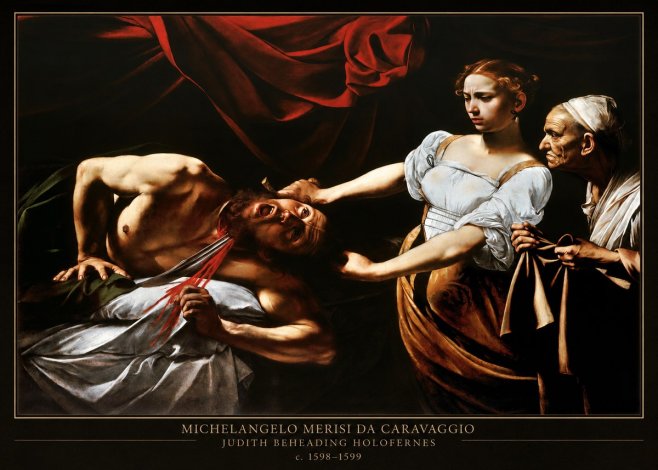 Michelangelo Merisi da Caravaggio Judith Beheading Holofernes IV No4 - Plakát