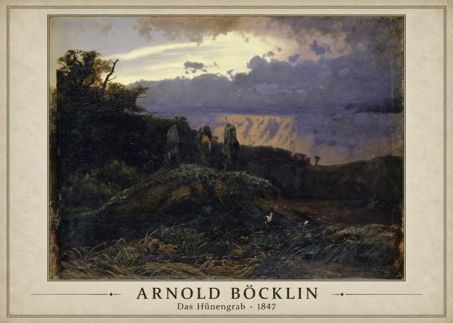 Arnold Böcklin Das Hünengrab No1 - Plakát