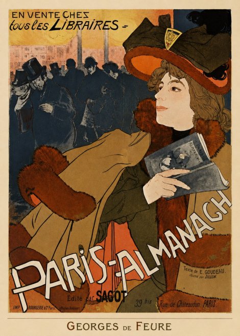 Georges de Feure Paris-almanach II No4 - Plakát