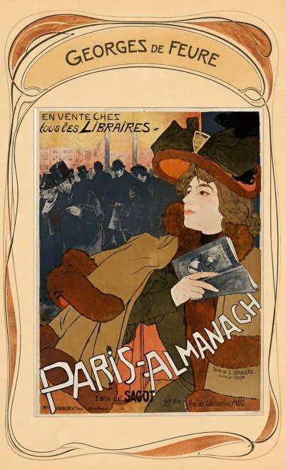 Georges de Feure Paris-almanach II No6 - Plakát