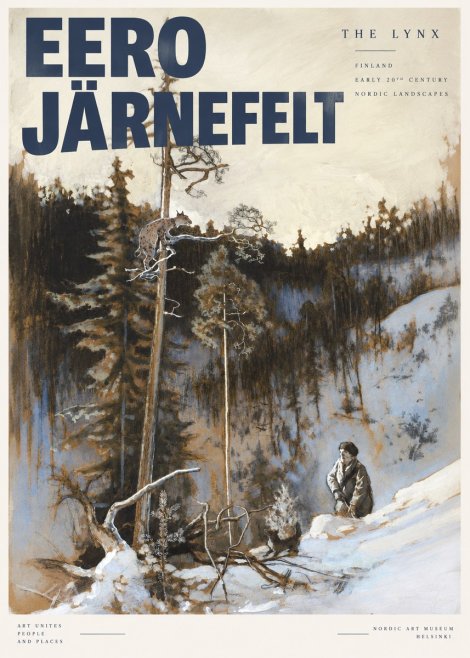 Eero Järnefelt A Lynx in a Tree No4 - Plakát