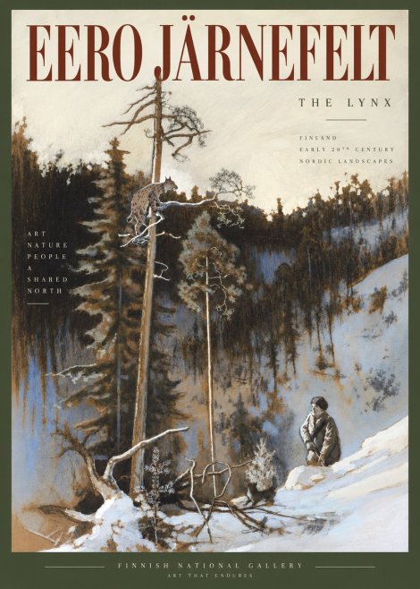 Eero Järnefelt A Lynx in a Tree No5 - Plakát