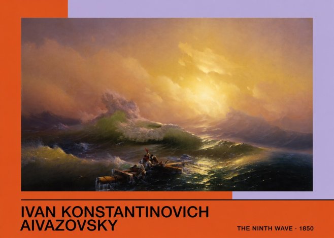 Ivan Konstantinovich Aivazovsky The Ninth Wave III No3 - Plakát