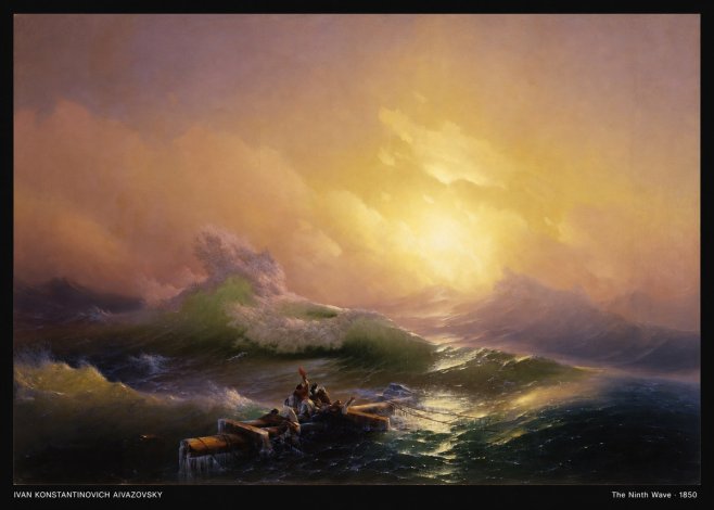 Ivan Konstantinovich Aivazovsky The Ninth Wave III No4 - Plakát