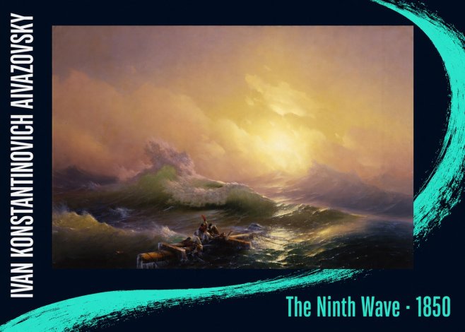 Ivan Konstantinovich Aivazovsky The Ninth Wave III No5 - Plakát