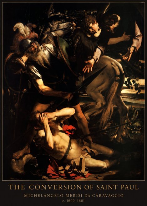 Michelangelo Merisi da Caravaggio The Conversion of Saint Paul No5 - Plakát