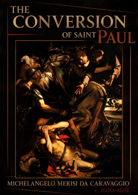 Michelangelo Merisi da Caravaggio The Conversion of Saint Paul No6 - Plakát
