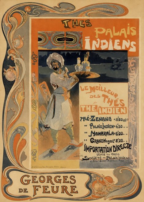 Georges de Feure Thés Palais Indiens No2 - Plakát
