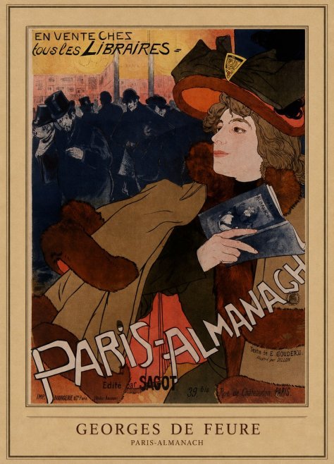 Georges de Feure Paris-almanach III No4 - Plakát