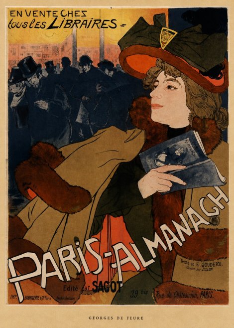 Georges de Feure Paris-almanach III No6 - Plakát