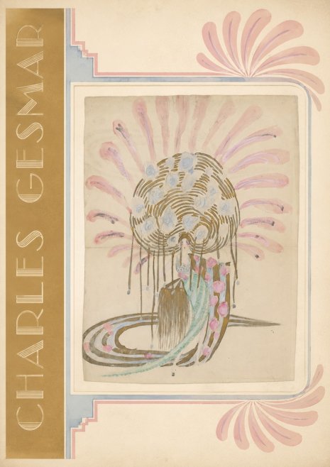 Charles Gesmar Woman with Headdress No2 - Plakát