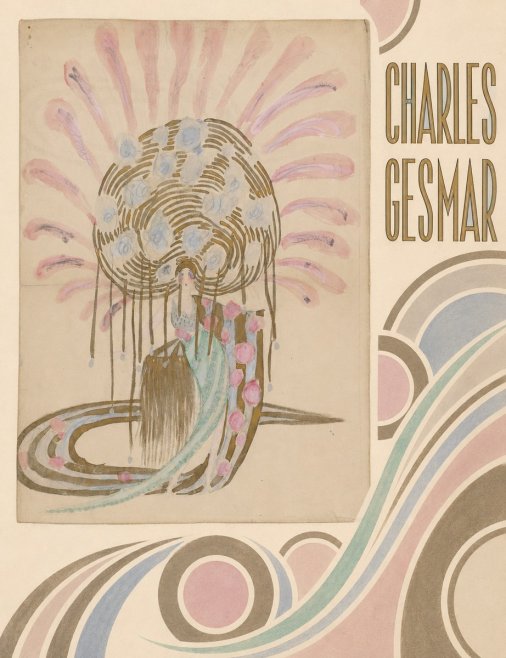 Charles Gesmar Woman with Headdress No4 - Plakát