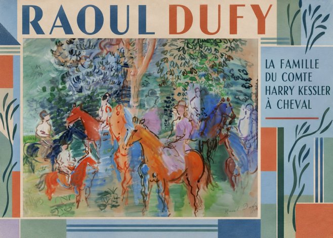 Raoul Dufy La Famille Du Comte Harry Kessler À Cheval No2 - Plakát