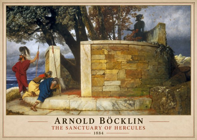 Arnold Böcklin The Sanctuary of Hercules No1 - Plakát